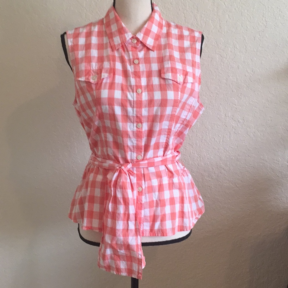 Jones Wear Studio - Sleeveless top w/sash Size L
